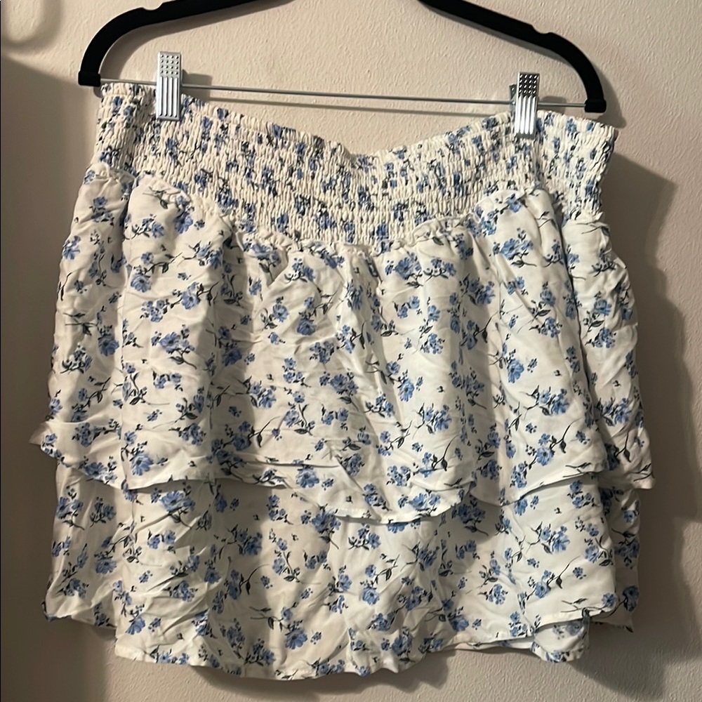 Floral Ruffle Skirt
